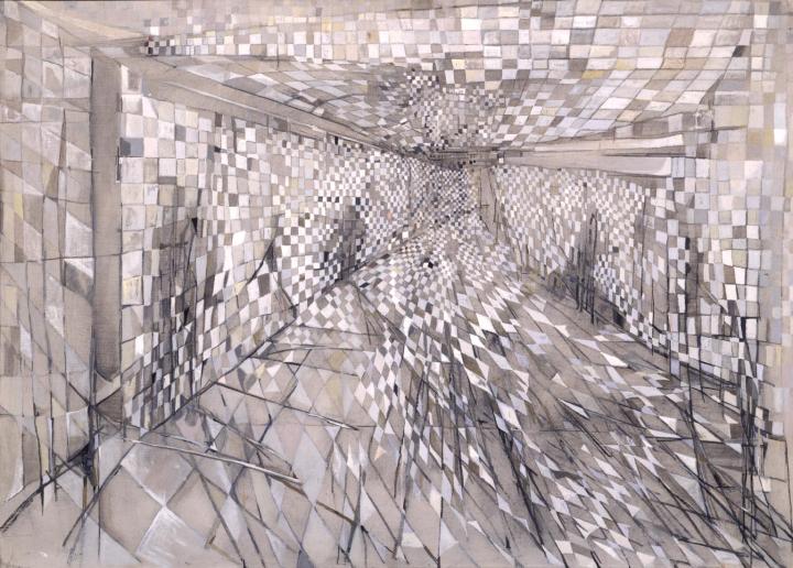 The Corridor 1950 by Maria Helena Vieira da Silva 1908-1992